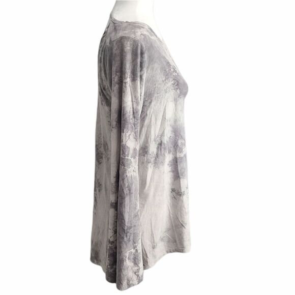 Ppla Bell Sleeve Tie Dye Blouse Size Large - Picture 3 of 7